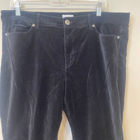 J.Jill Luxe Velveteen-Stretch High Rise Jeans Sz 16 - Picture 3 of 6